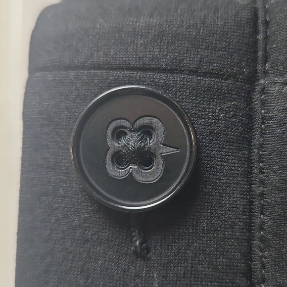 Betabrand-Classic Dress Pant Yoga Pant Bootcut in Black-Size Petite Large - Picture 9 of 17